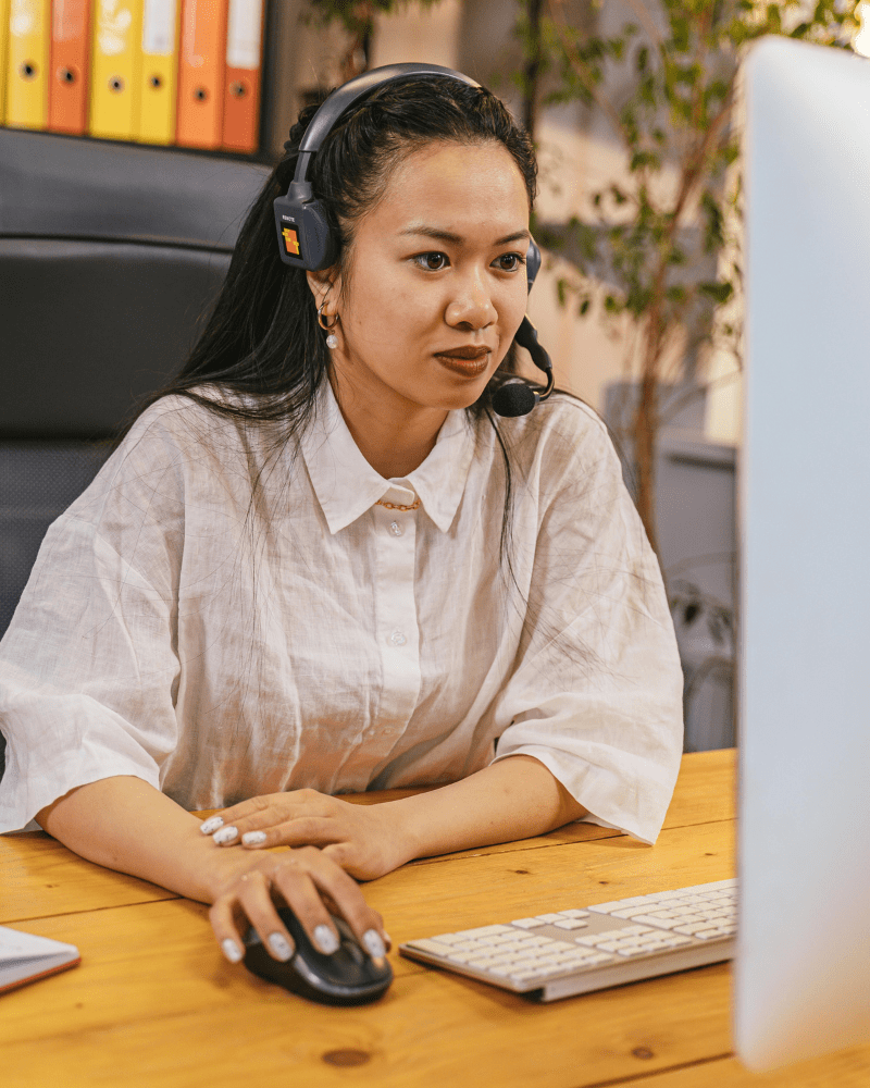 A virtual assistant working for a small business outsourcing to the Philippines